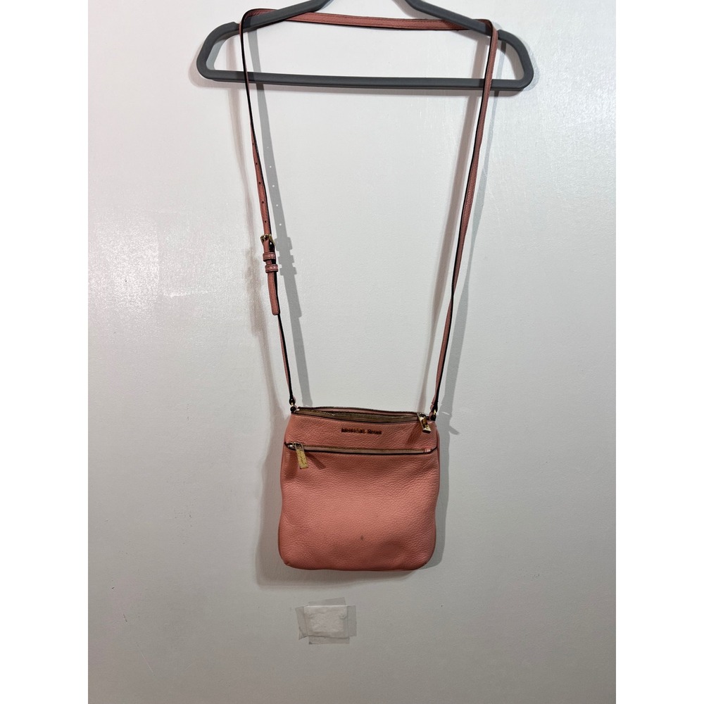 Michael Kors Riley Pink Pebbled Leather Crossbody Y2K Designer Bag